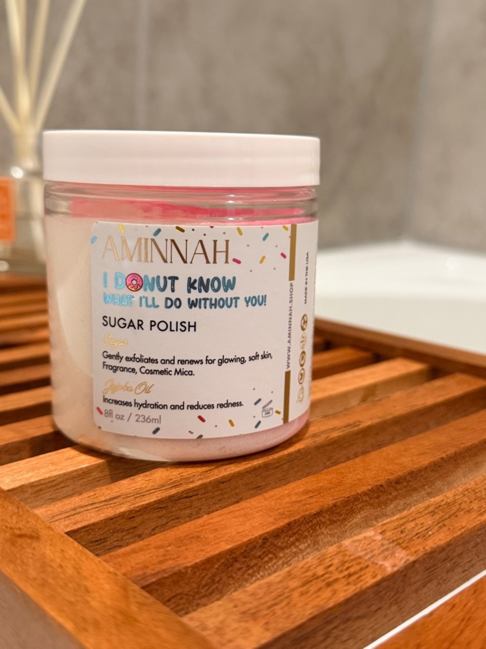 3 for $50 AMINNAH I Donut Know Sugar Scrub | Exfoliating | Spa Self Care |